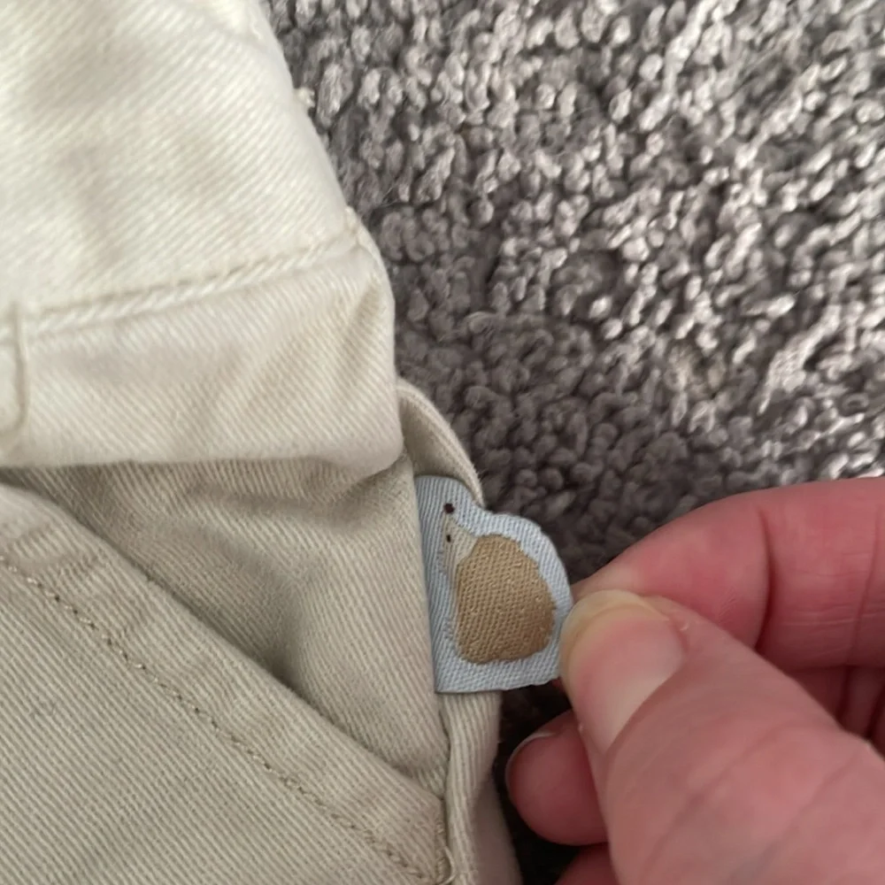 Gymboree 2006 Vintage Playful Hedgehog Cream Pants | Size 0-3 Months